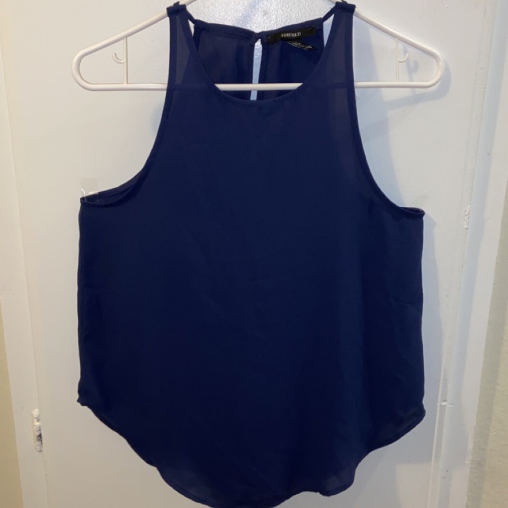 Navy blue blouse